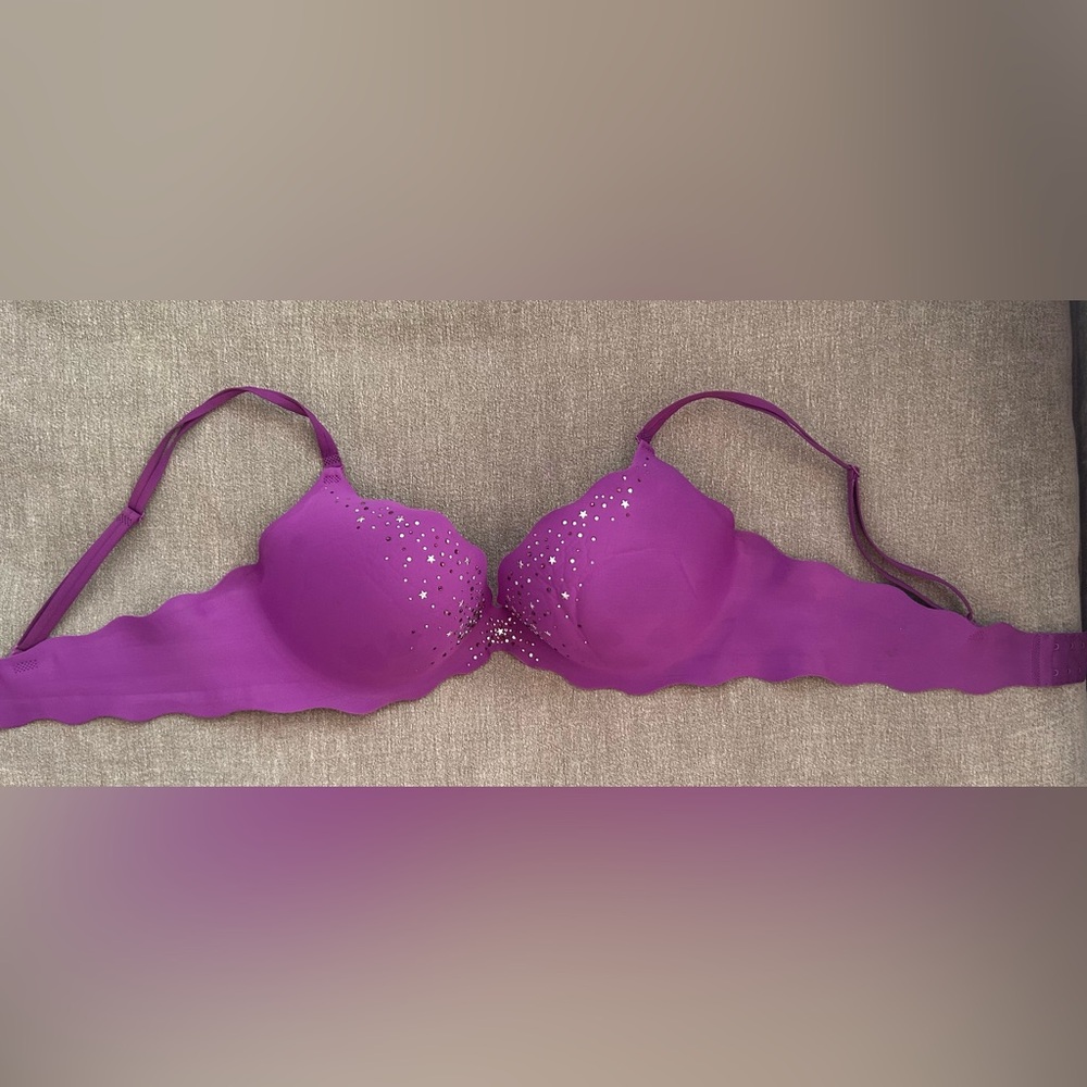 Victoria's Secret Purple Studded & Crystal Bra